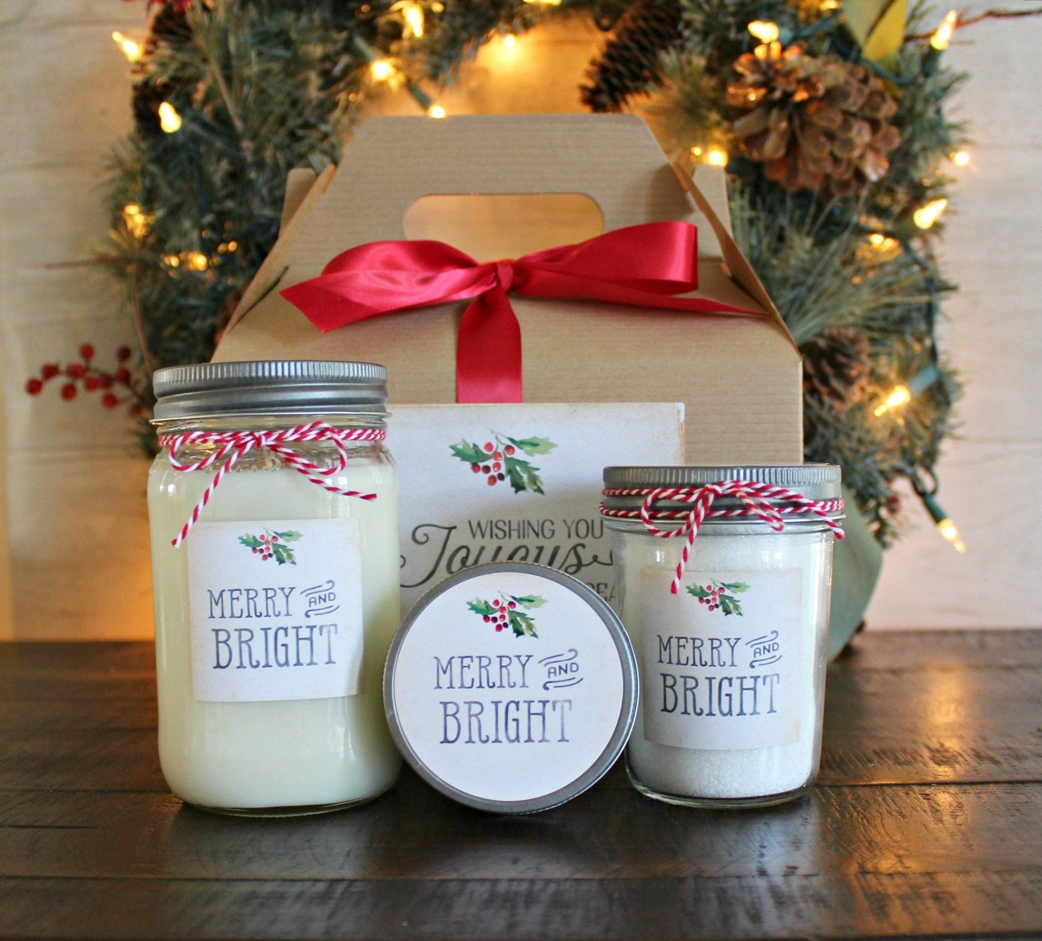 Merry & Bright Christmas Gift Set - The Dancing Wick