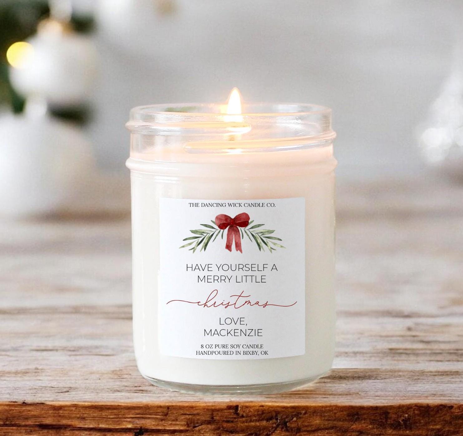 Merry Little Christmas Candle - The Dancing Wick