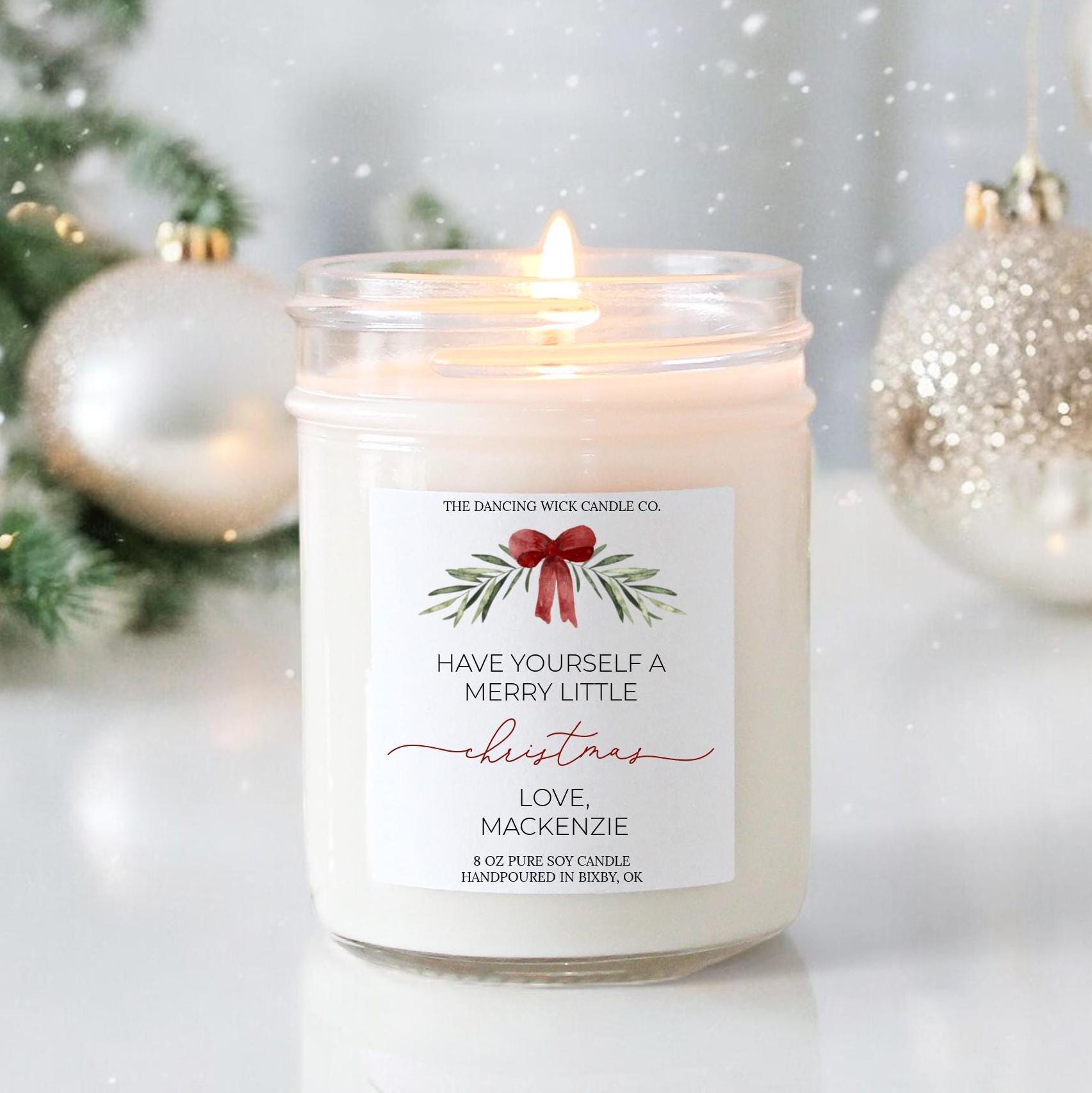Merry Little Christmas Candle - The Dancing Wick