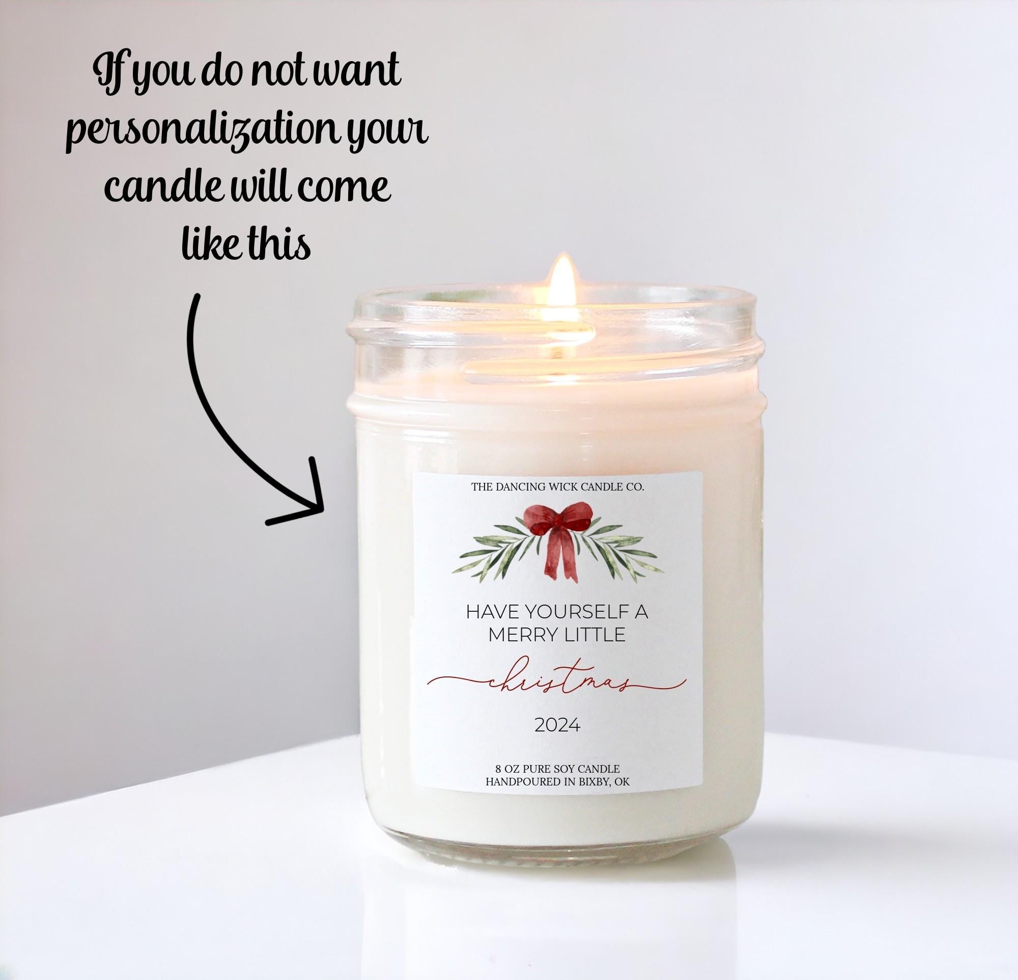 Merry Little Christmas Candle - The Dancing Wick