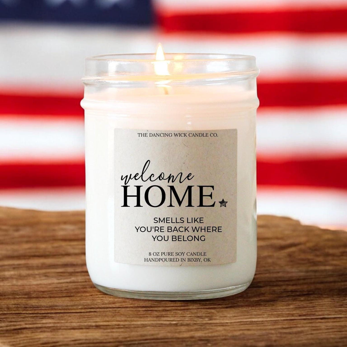 Military Welcome Home Candle - The Dancing Wick