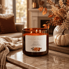 Mimosa - 3 Wick Fall Pumpkin Candle - The Dancing Wick