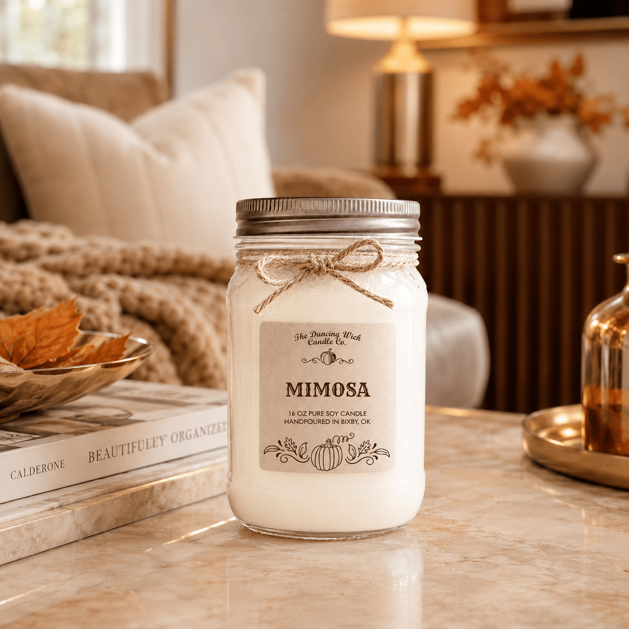Mimosa - Fall Candle - The Dancing Wick