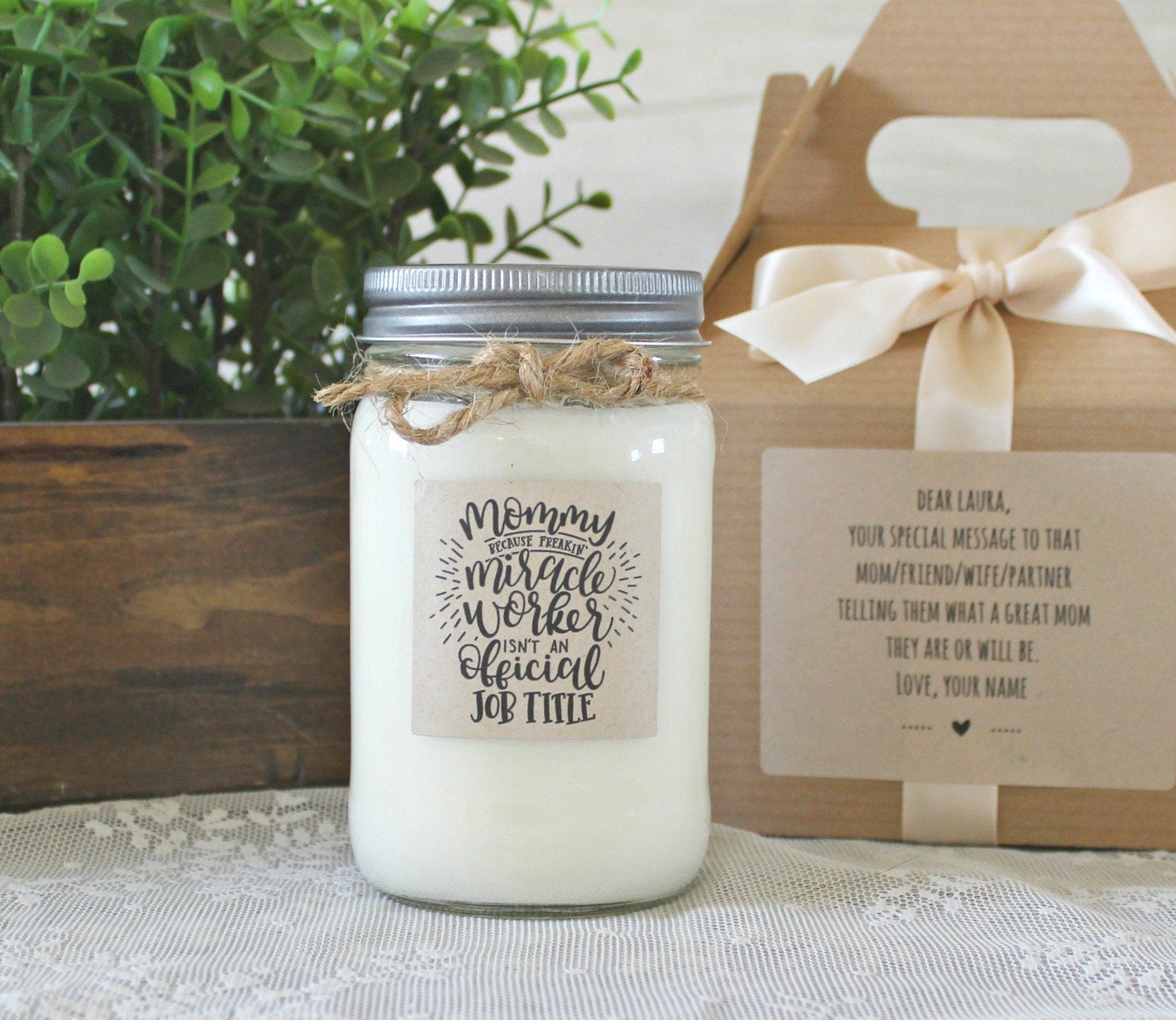 Mommy (Miracle Worker) Candle - The Dancing Wick