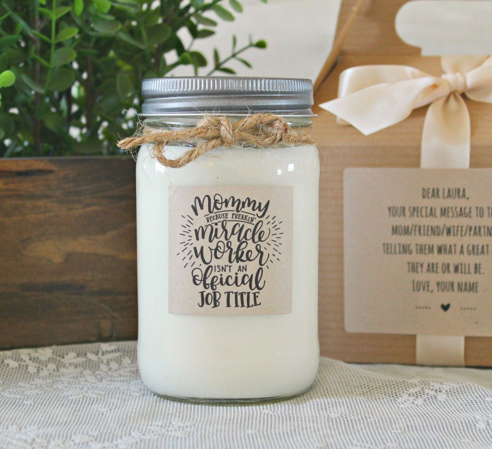 Mommy (Miracle Worker) Candle - The Dancing Wick