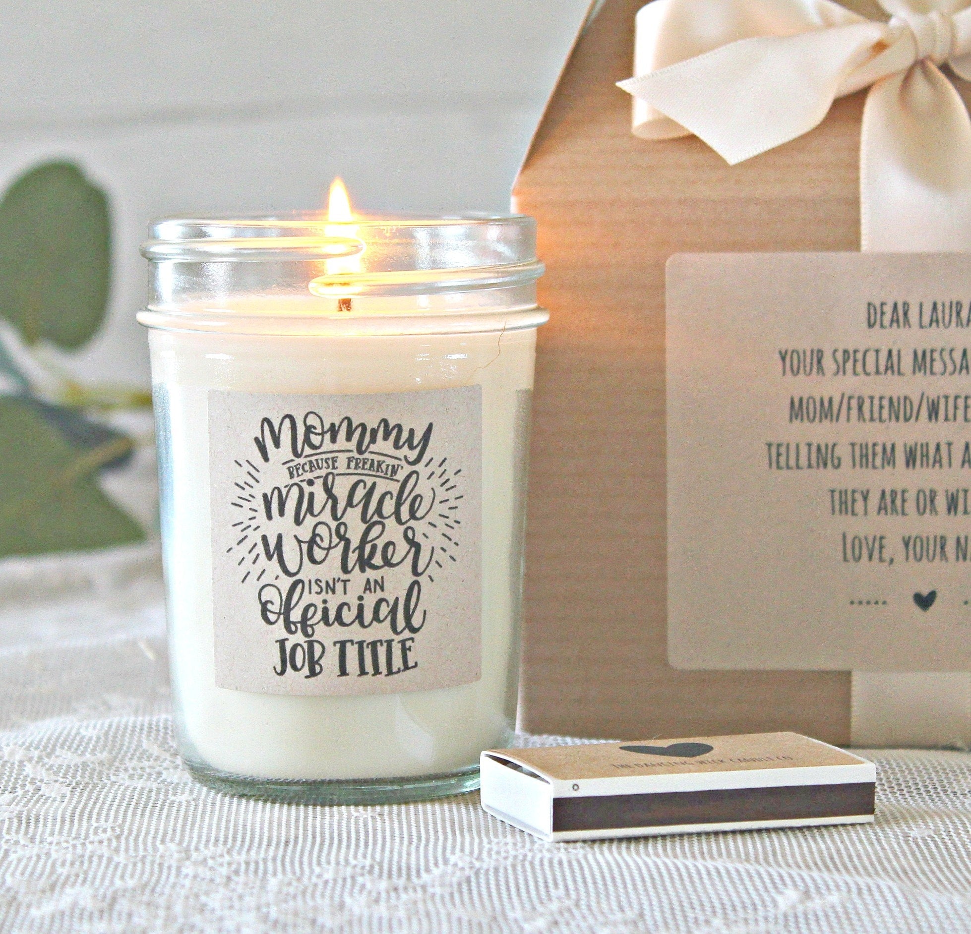 Mommy (Miracle Worker) Gift Set - The Dancing Wick
