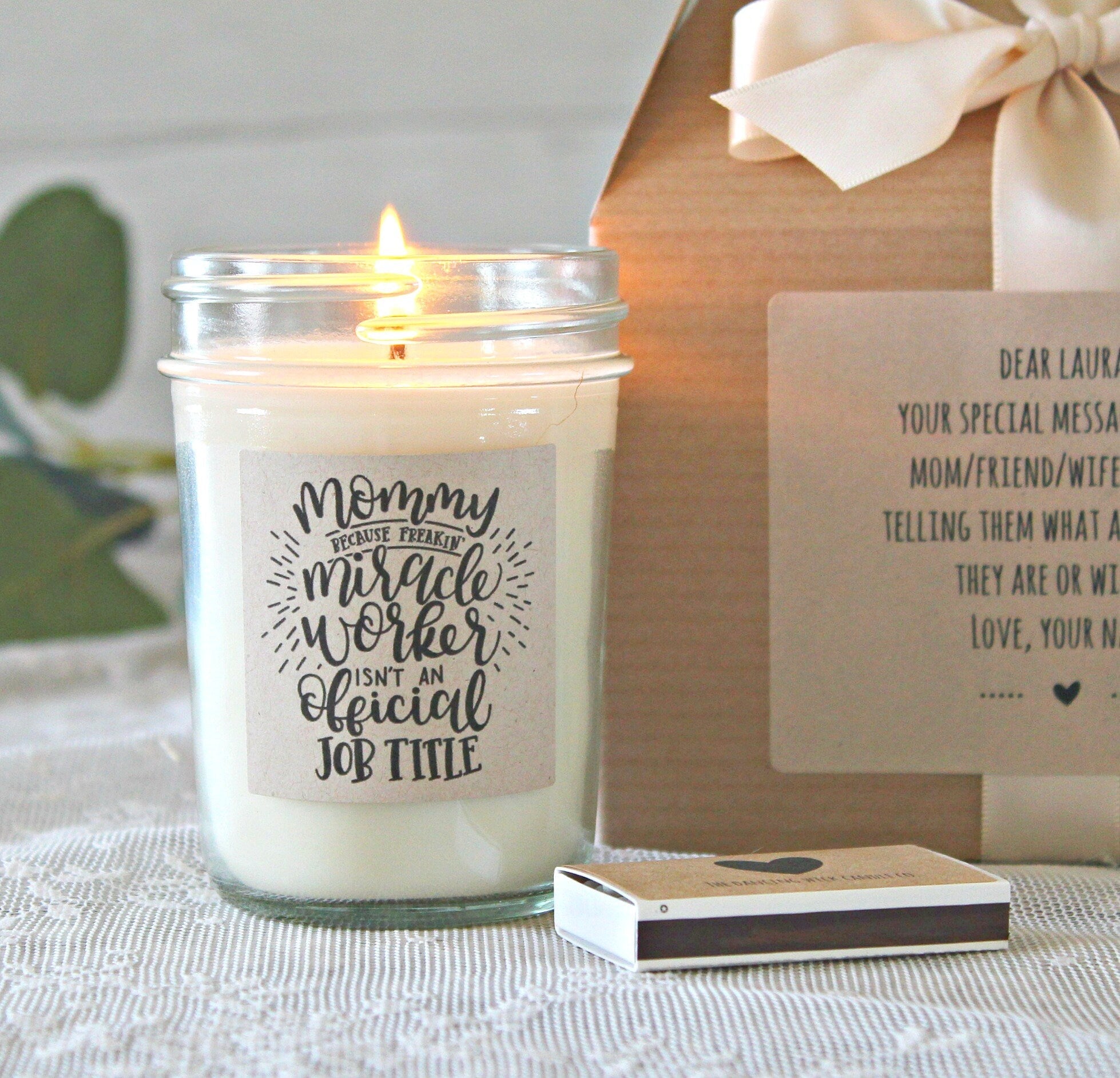 Mommy (Miracle Worker) Gift Set - The Dancing Wick