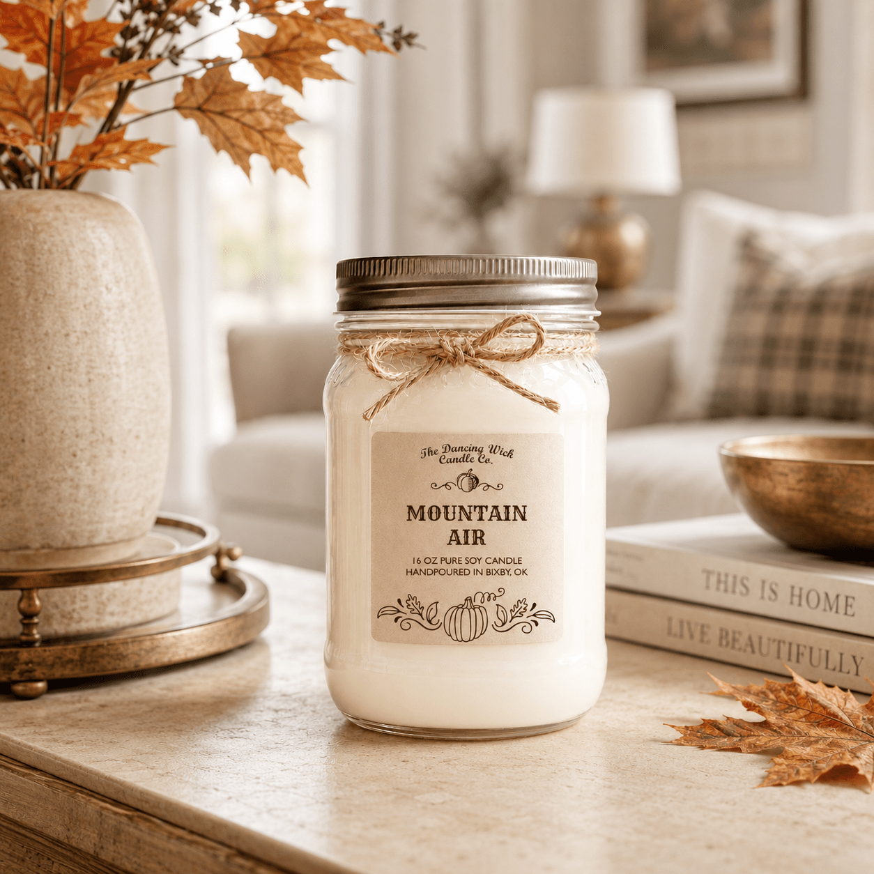 Mountain Air - Fall Candle - The Dancing Wick