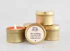 My wedding won't be lit without you Tins - The Dancing Wick