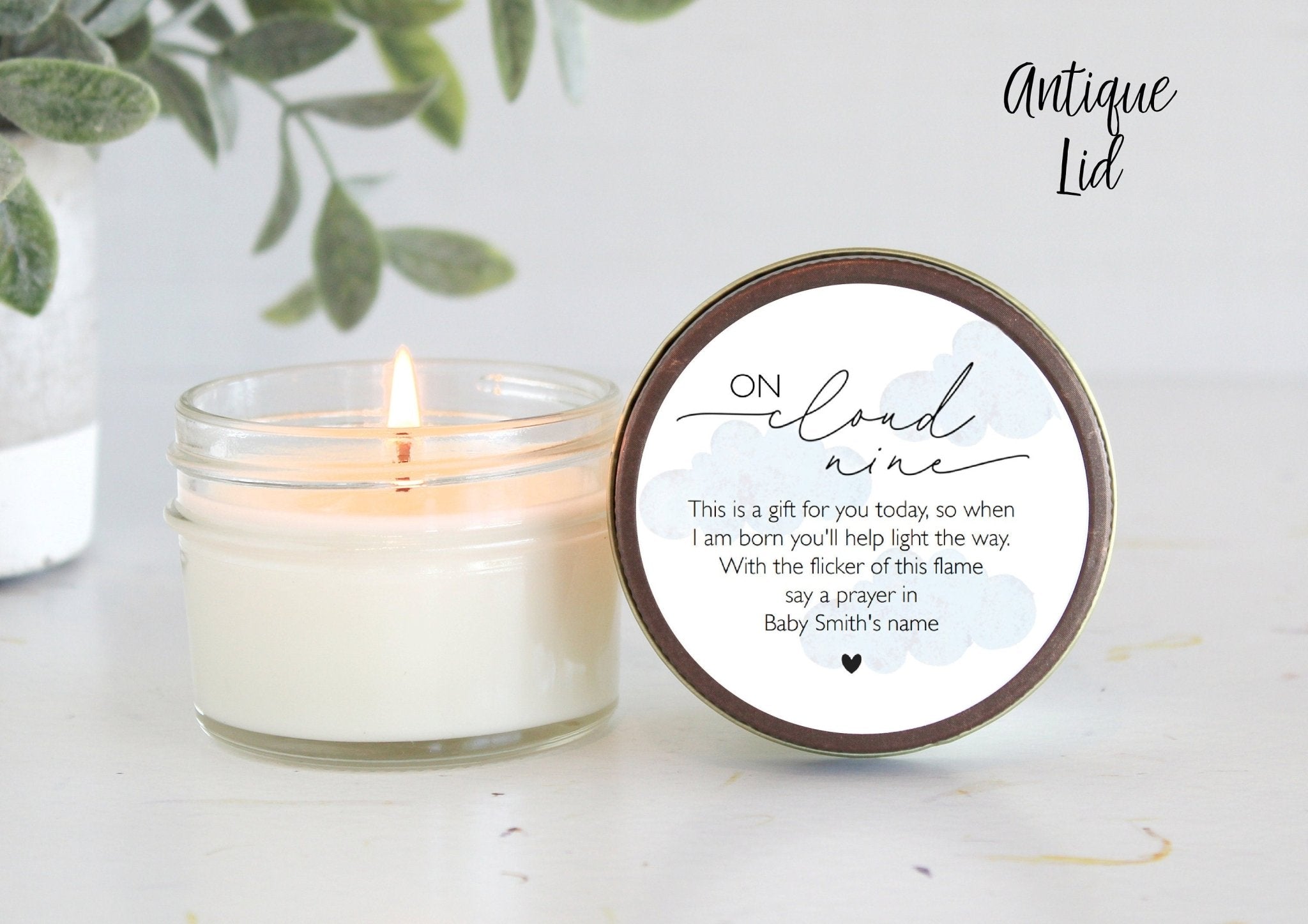 On Cloud Nine Baby Shower Favors - The Dancing Wick