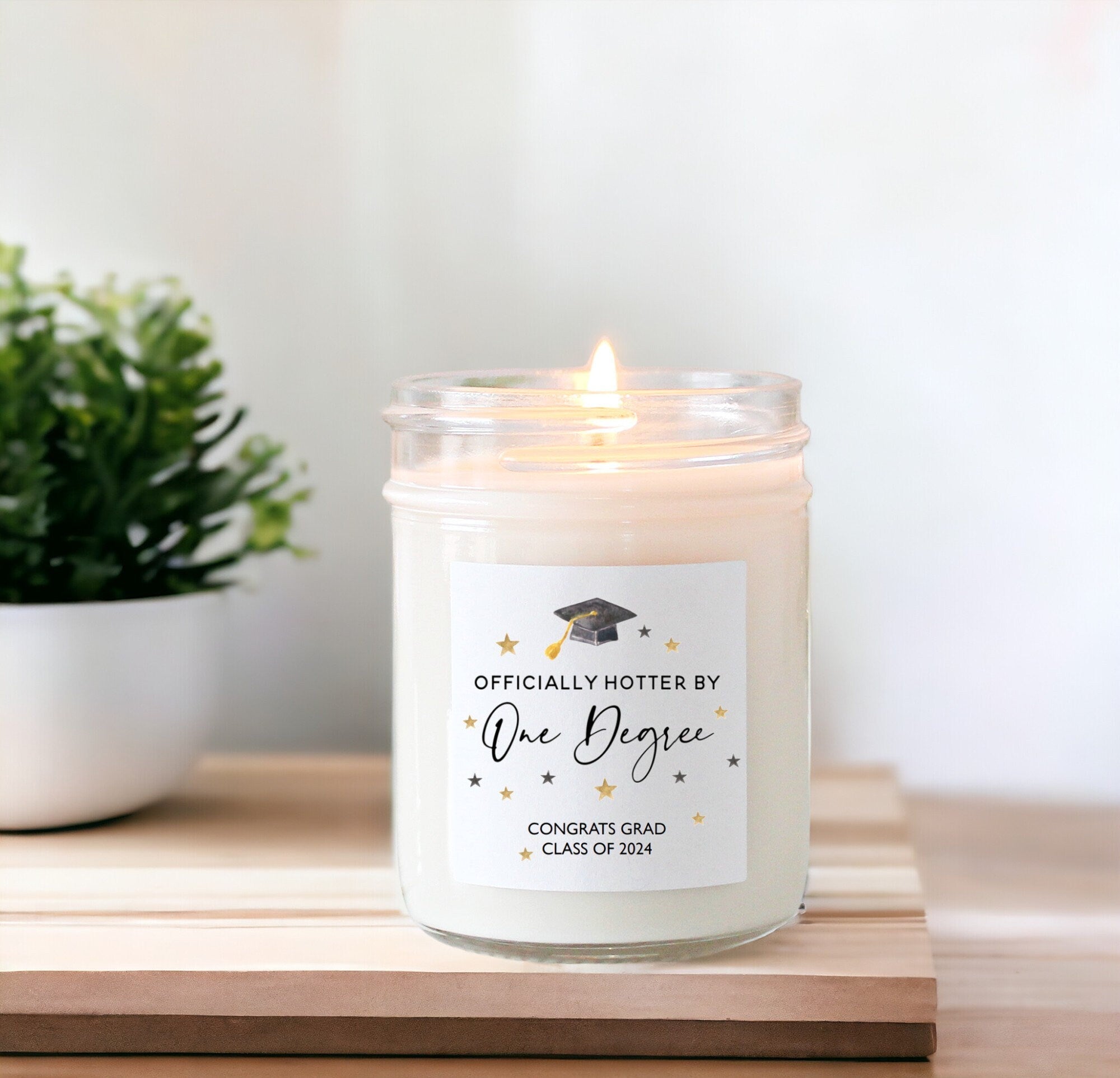 One Degree Hotter Graduation Candle - The Dancing Wick