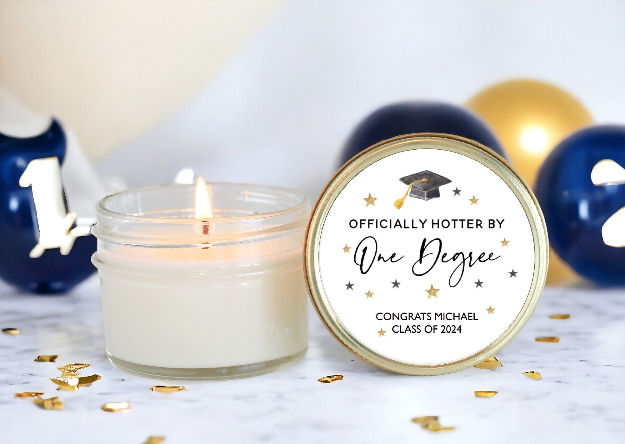 One Degree Hotter Graduation Party Favors - The Dancing Wick