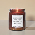 One More Fire To Put Out Amber Candle - The Dancing Wick