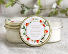 Orange Floral Favor Candles - The Dancing Wick