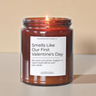Our First Valentine’s Day Amber Candle - The Dancing Wick