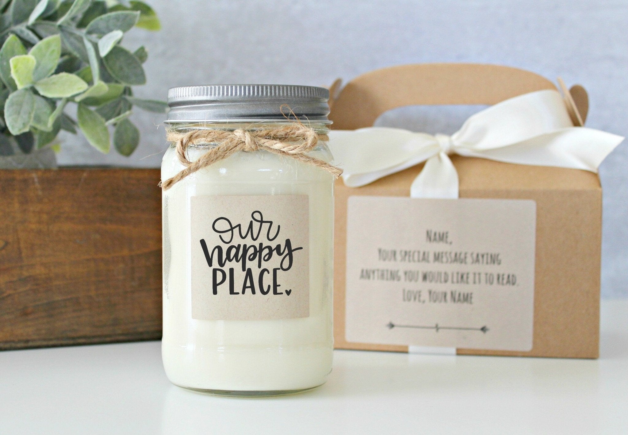 Our Happy Place Soy Candle - The Dancing Wick