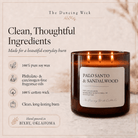 Palo Santo & Sandalwood - 3 Wick Everyday Tumbler Candle - The Dancing Wick