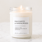 Palo Santo & Sandalwood - TDW Signature Candle - The Dancing Wick