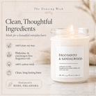 Palo Santo & Sandalwood - TDW Signature Candle - The Dancing Wick