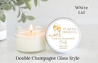 Pearls & Prosecco Candle Favors - The Dancing Wick