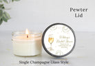 Pearls & Prosecco Candle Favors - The Dancing Wick