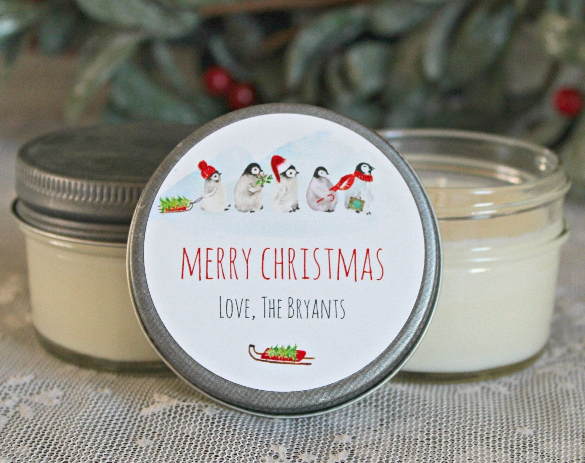 Penguin Christmas Favor - The Dancing Wick