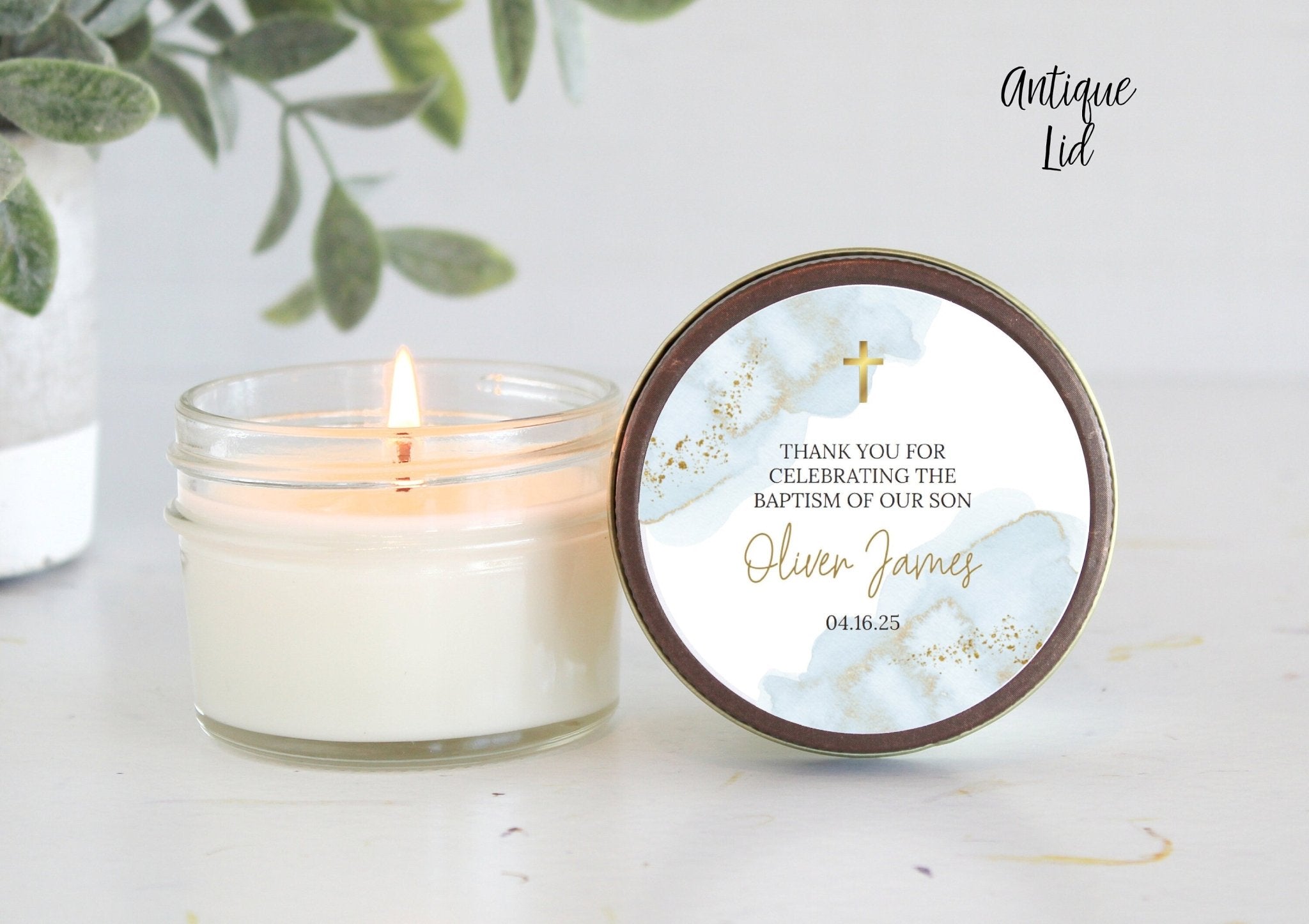 Personalized Baptism Favors - The Dancing Wick
