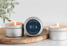 Personalized Initials Wedding Favor Tins-Set Of 10 - The Dancing Wick