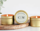 Personalized Initials Wedding Favor Tins-Set Of 10 - The Dancing Wick