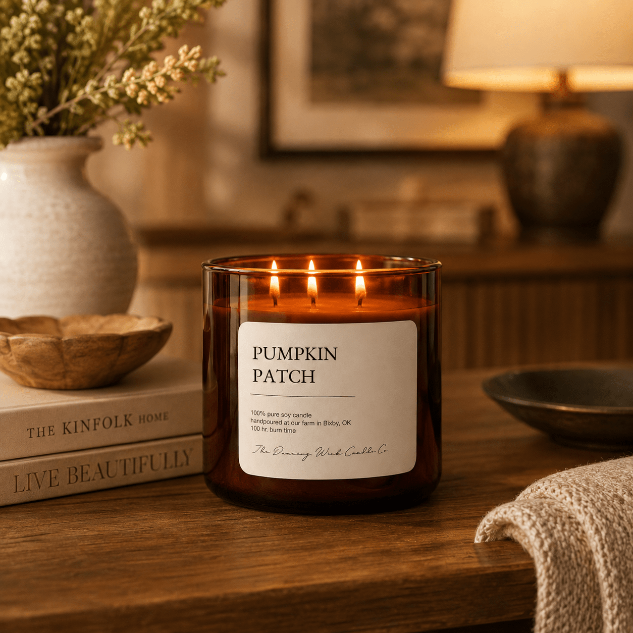 Pumpkin Patch - 3 Wick Everyday Tumbler Candle - The Dancing Wick