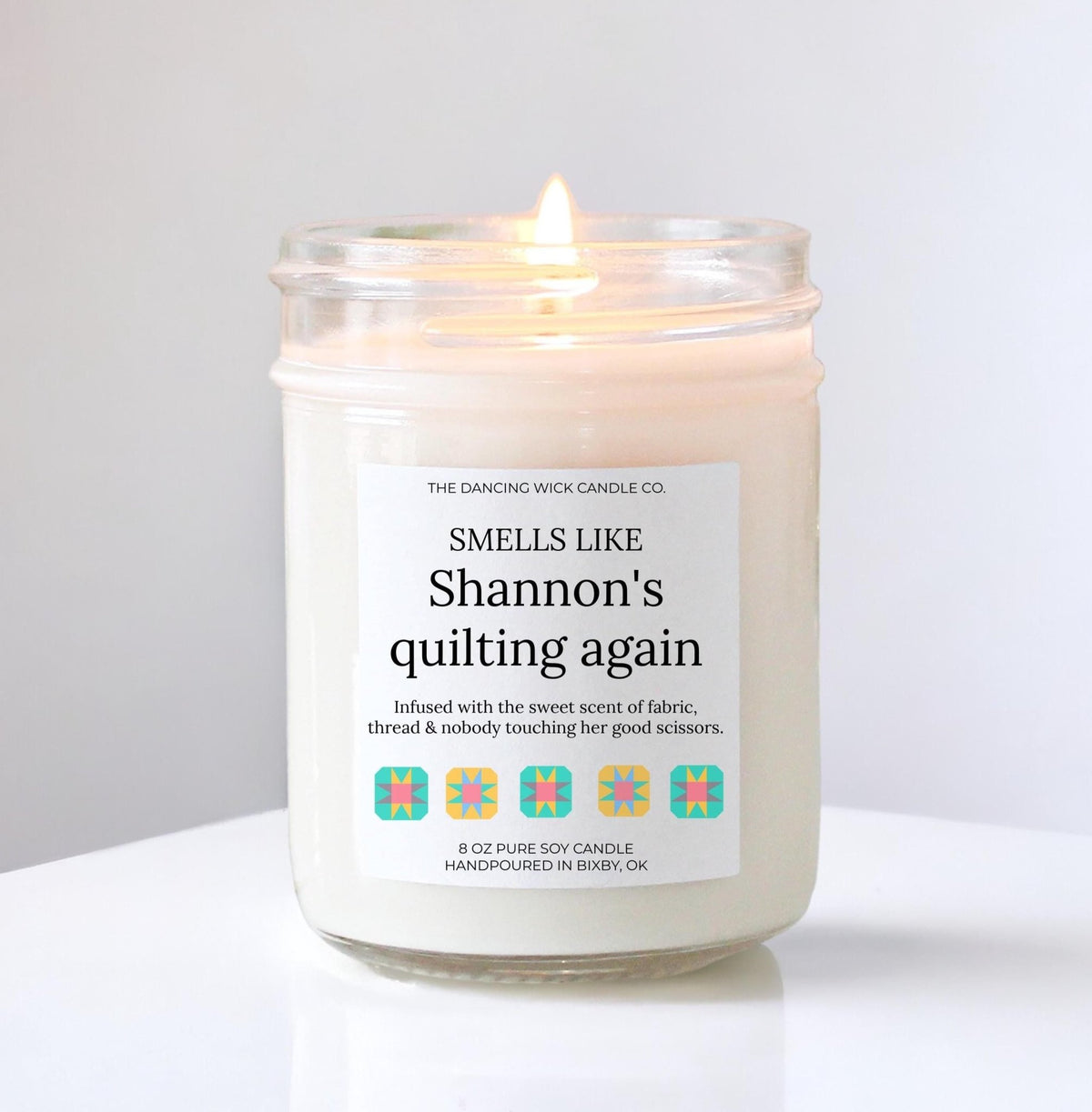 Quilting Again Candle - The Dancing Wick