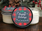 Red Buffalo Plaid Christmas Favor - The Dancing Wick