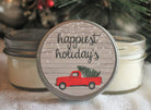 Red Truck Christmas Favor - The Dancing Wick