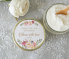 Rose Floral Favor Sugar Scrub Favor - The Dancing Wick