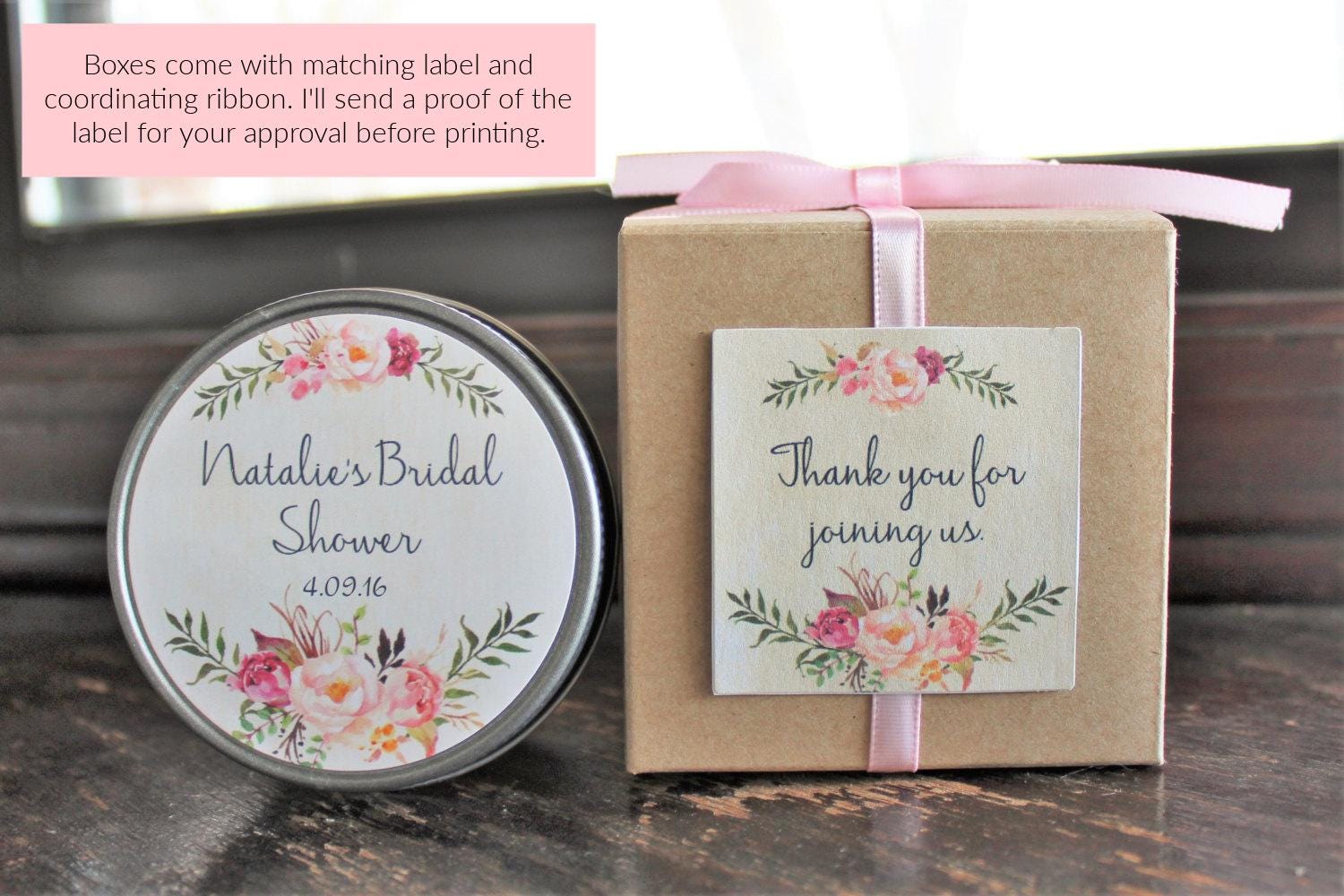 Rose Floral Favor Sugar Scrub Favor - The Dancing Wick