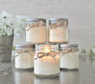 Set of 6 - 8 oz Soy Mason Jar Candles - The Dancing Wick