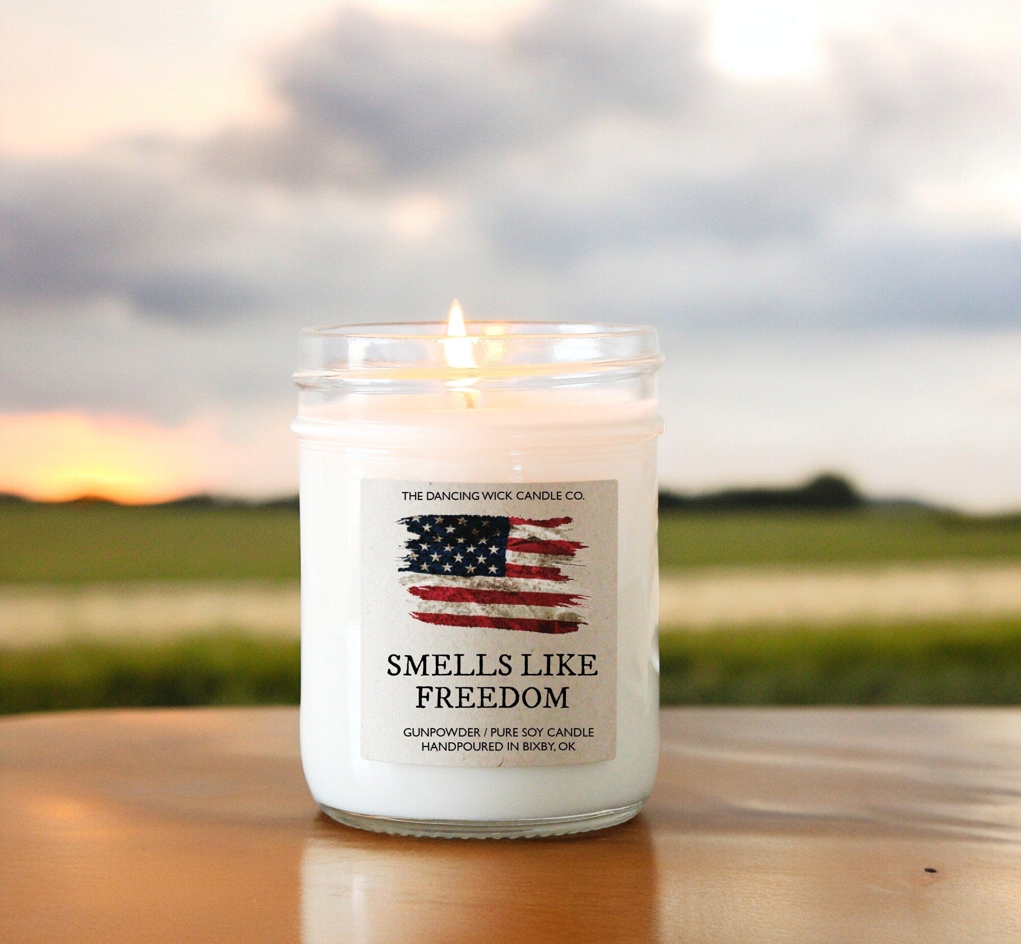 Smells Like Freedom Soy Candle - The Dancing Wick