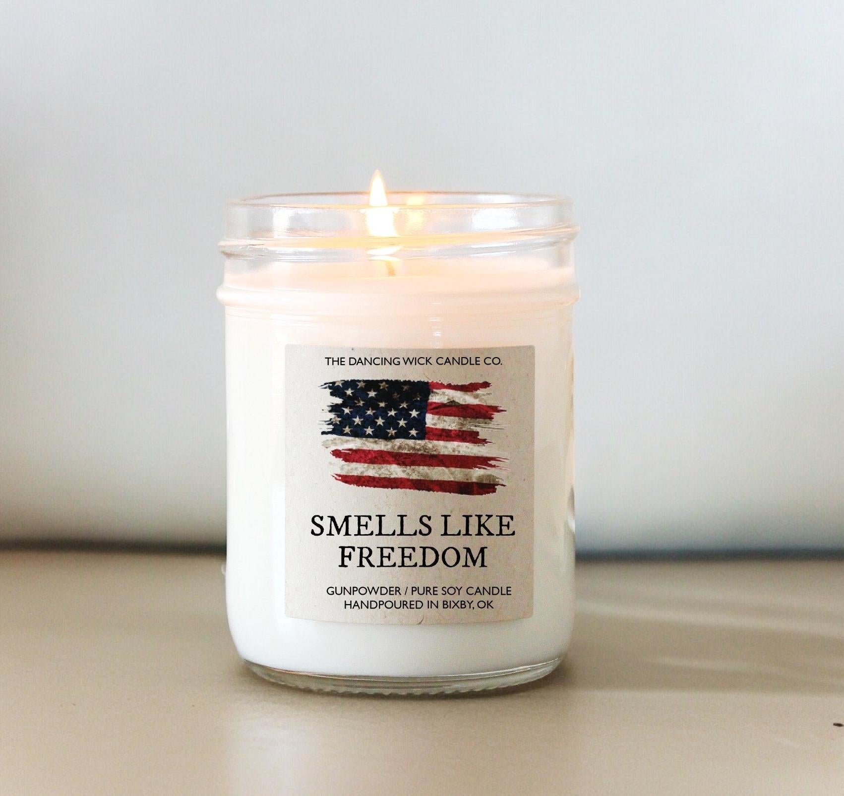 Smells Like Freedom Soy Candle - The Dancing Wick