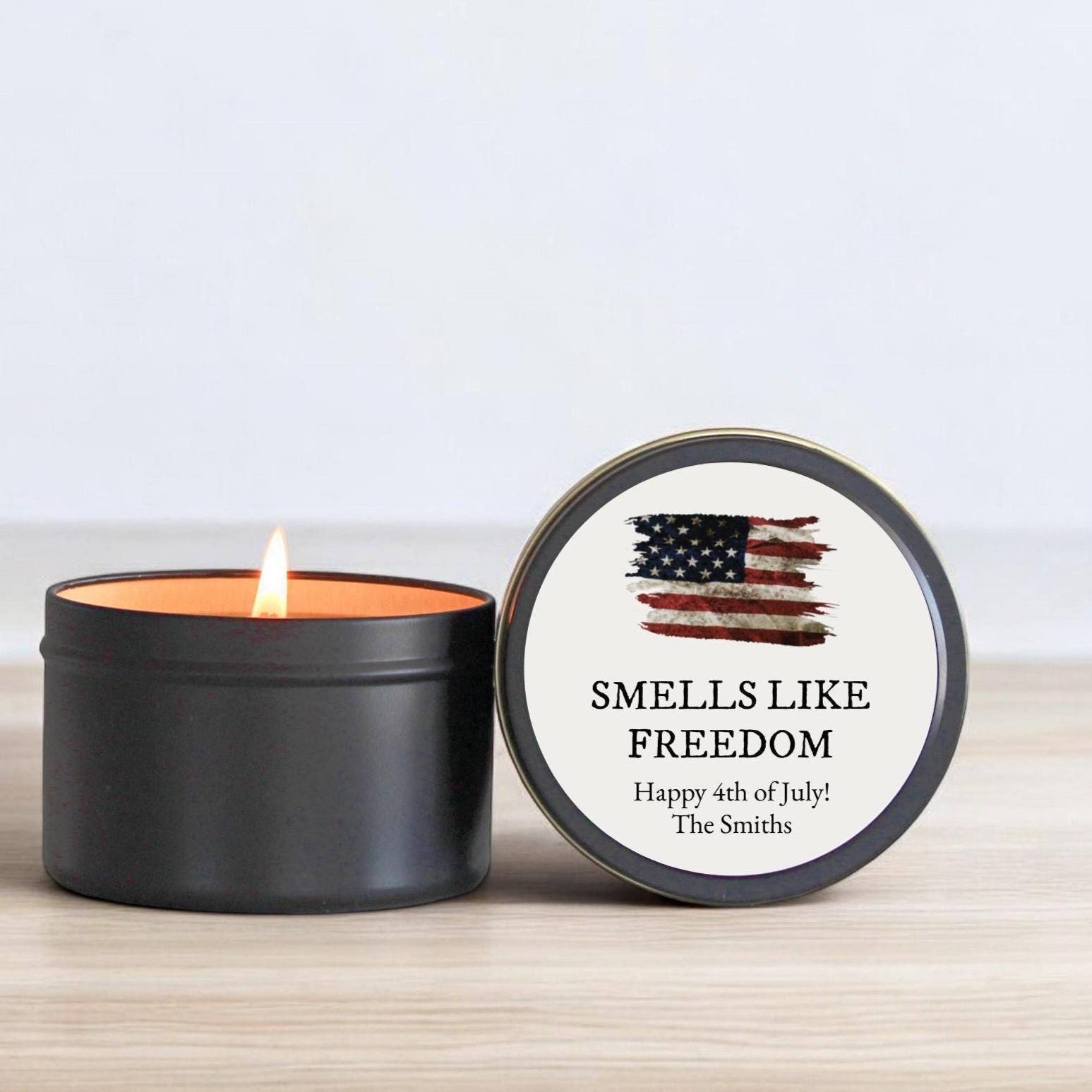 Smells Like Freedom Tins Set Of 10 - The Dancing Wick
