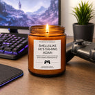 Smells Like Gaming Again Amber Candle - The Dancing Wick
