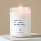 Smells Like She's Playing Mahjong Again Soy Candle - The Dancing Wick