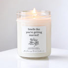 Smells Like You're Getting Married Personalized Candle - The Dancing Wick