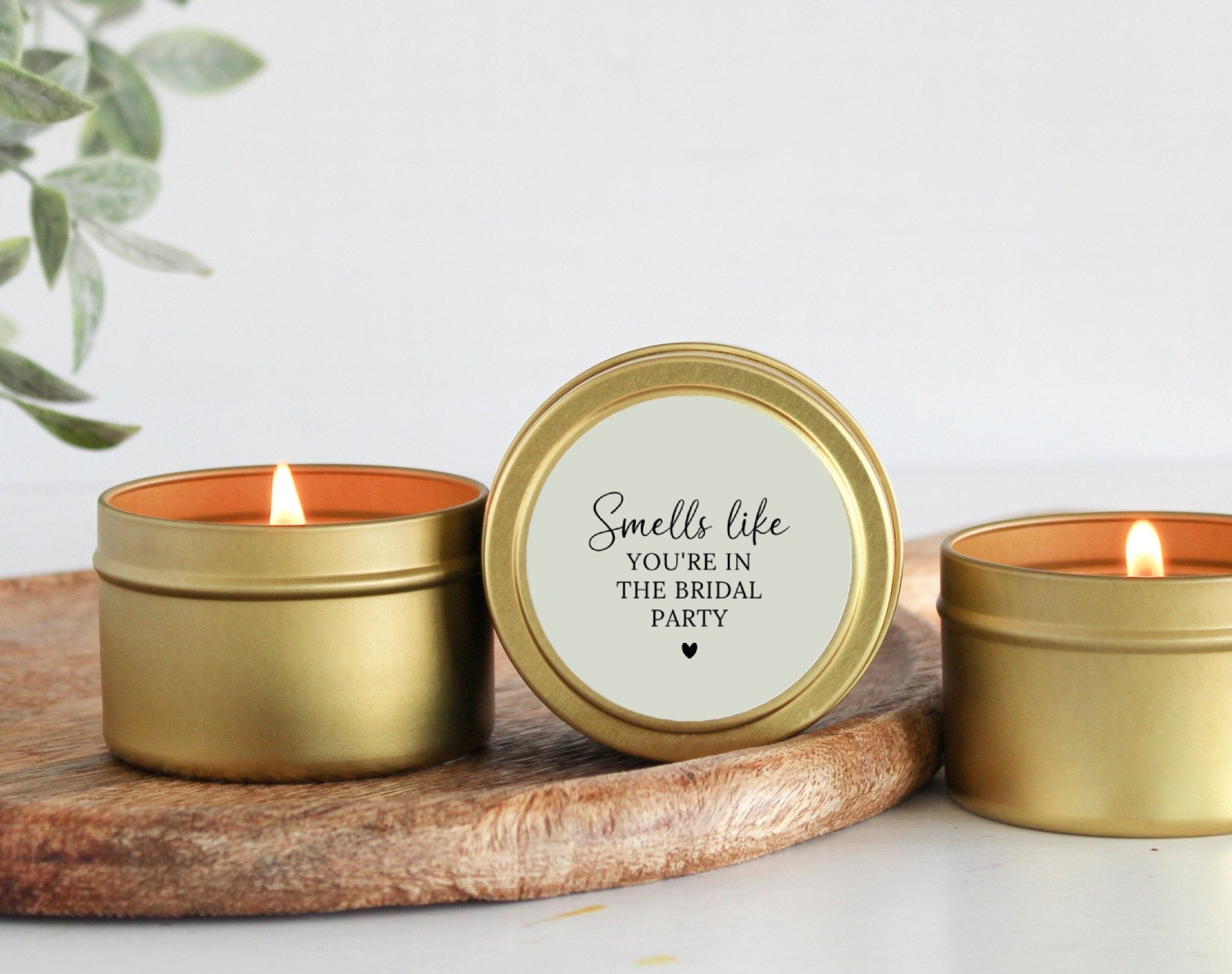 Smells Like You're in the Bridal Party Tins - The Dancing Wick