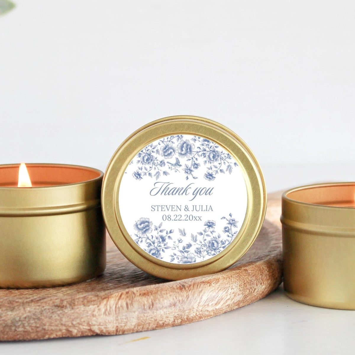 Something Blue Before I Do Tins - Set of 10 - The Dancing Wick