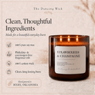 Strawberries & Champagne - 3 Wick Everyday Tumbler Candle - The Dancing Wick