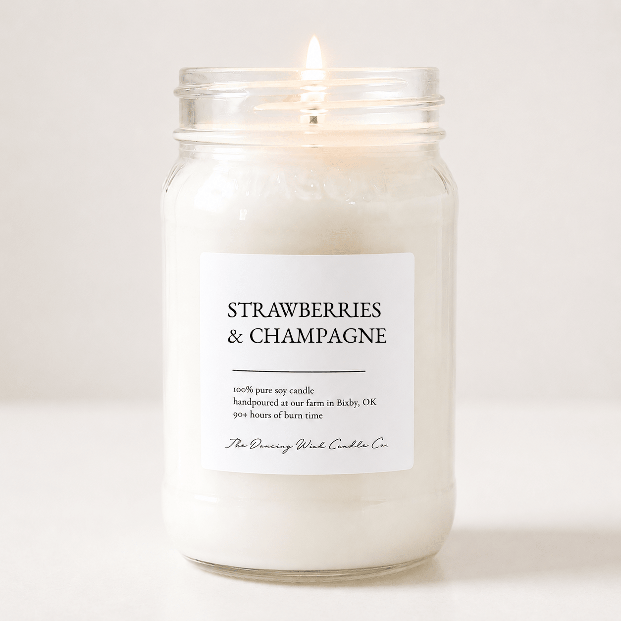 Strawberries & Champagne - TDW Signature Candle - The Dancing Wick