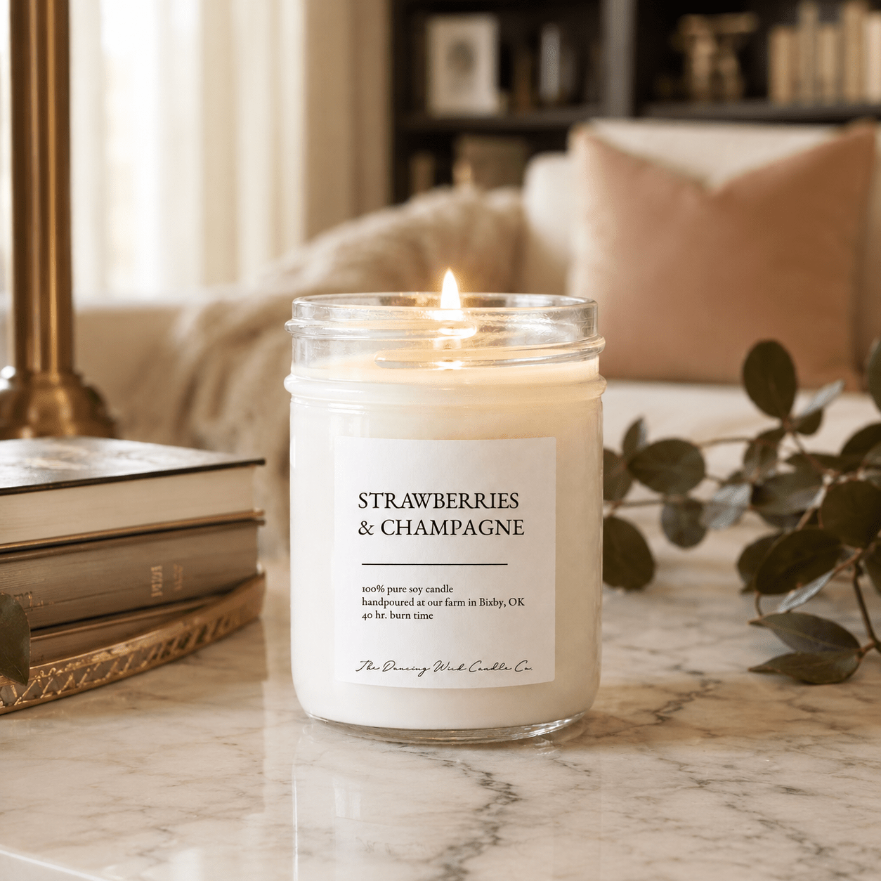 Strawberries & Champagne - TDW Signature Candle - The Dancing Wick