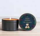 Tartan Plaid Teddy Bear Tin - The Dancing Wick