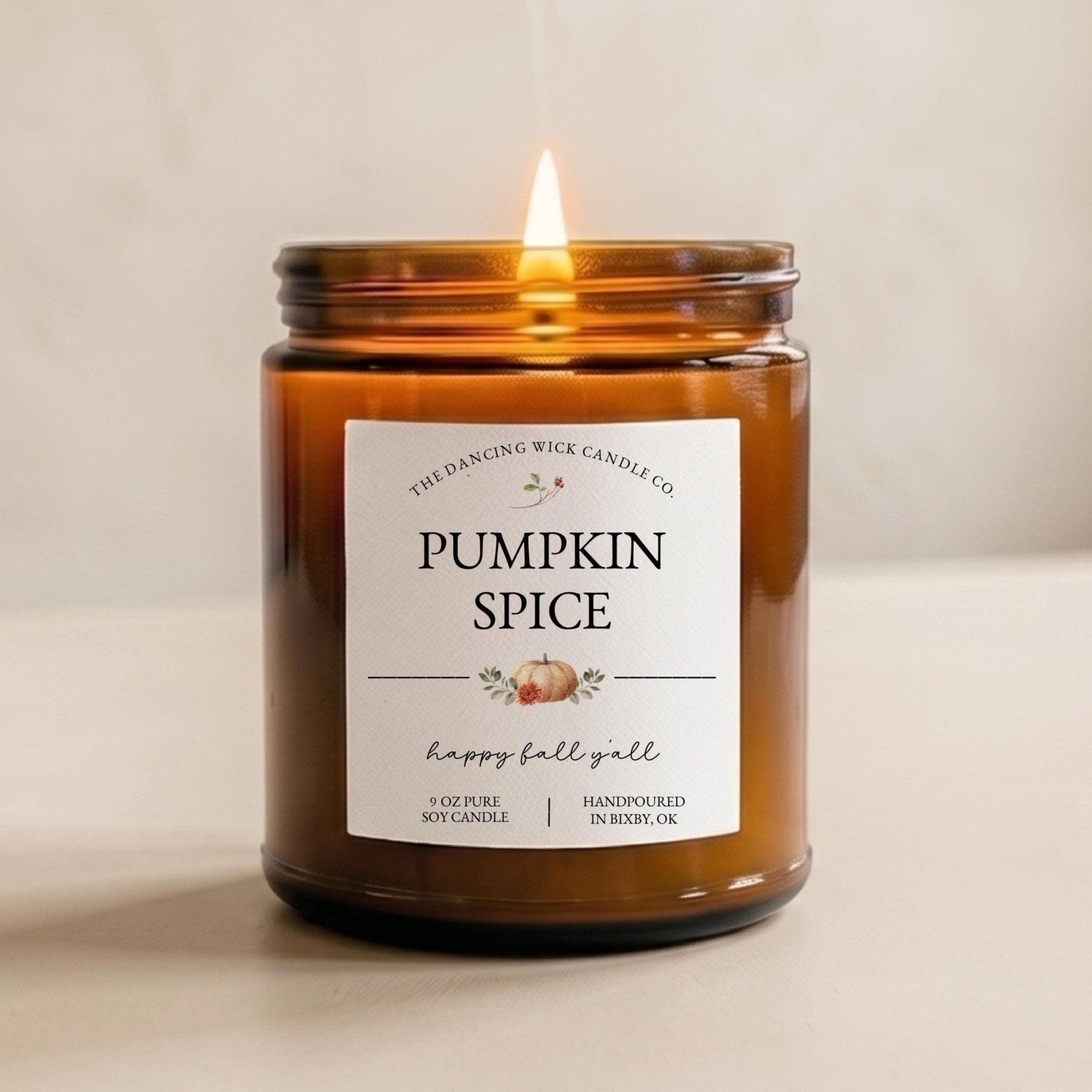 TDW Amber Fall Candle - The Dancing Wick