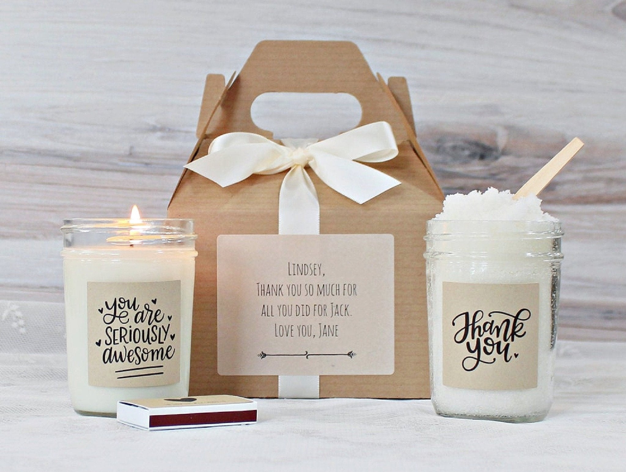Thank You "Awesome" Gift Box - The Dancing Wick